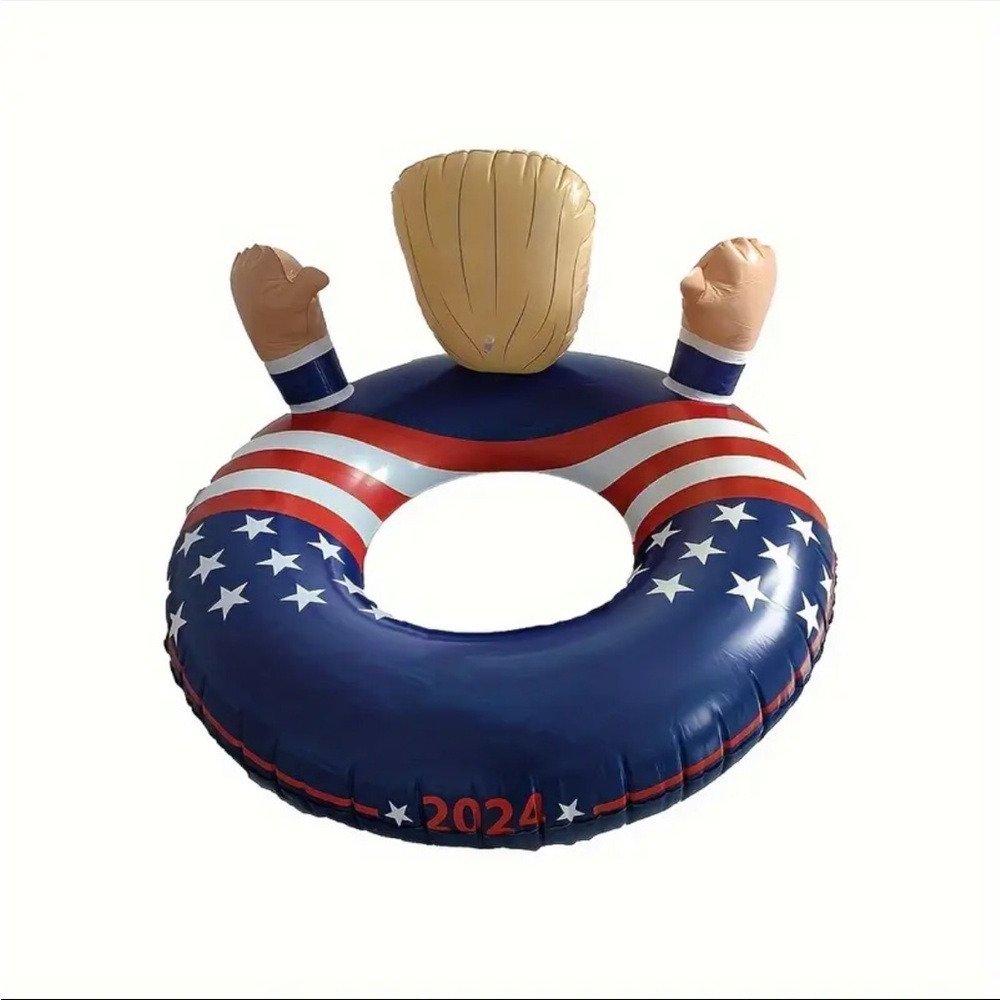 TRUMP Inflatable Pool Float with Patriotic Design-NWT - Picture 4 of 6